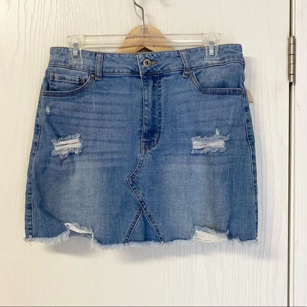 Wax Jeans Skirt